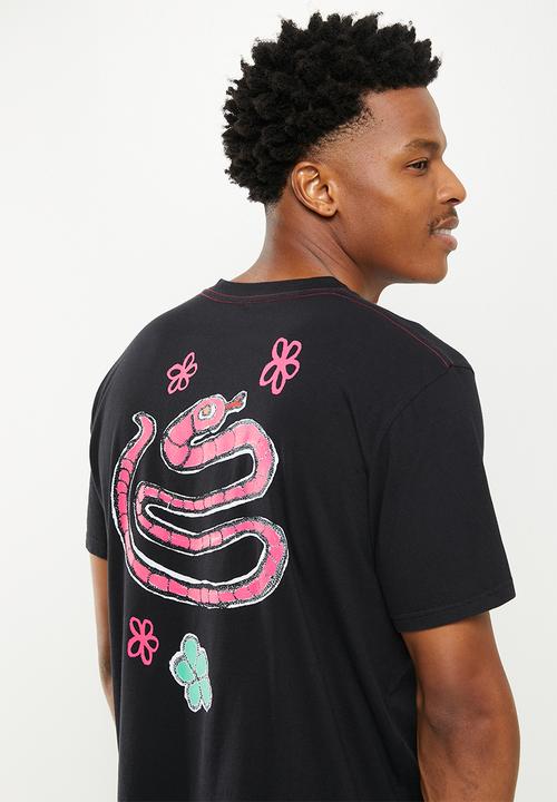 RVCA - Oblow snake short sleeve - black