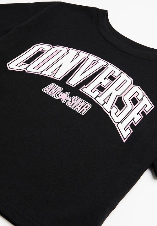 Converse - Cnvg short sleeve tee w scrunchy - black
