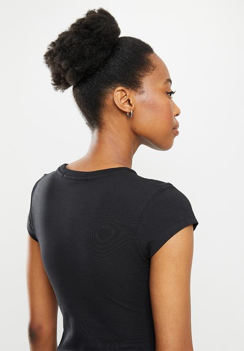 Calvin Klein - Stacked logo tight  tee - ck black