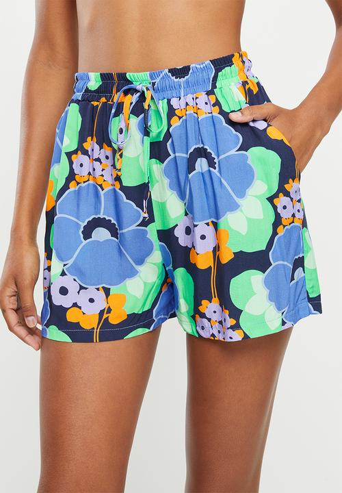 Me&B - Elasticated shorts -  70's floral