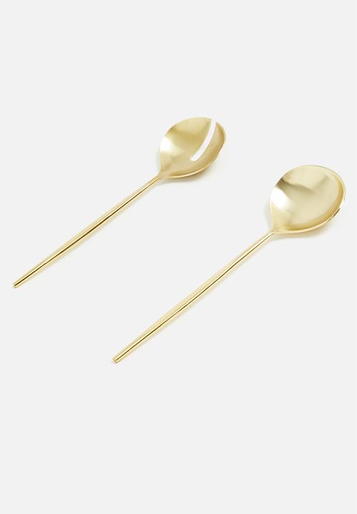 Sixth Floor - Shelly server set - brass 