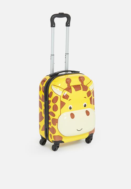 Pop Candy - Giraffe luggage bag - yellow