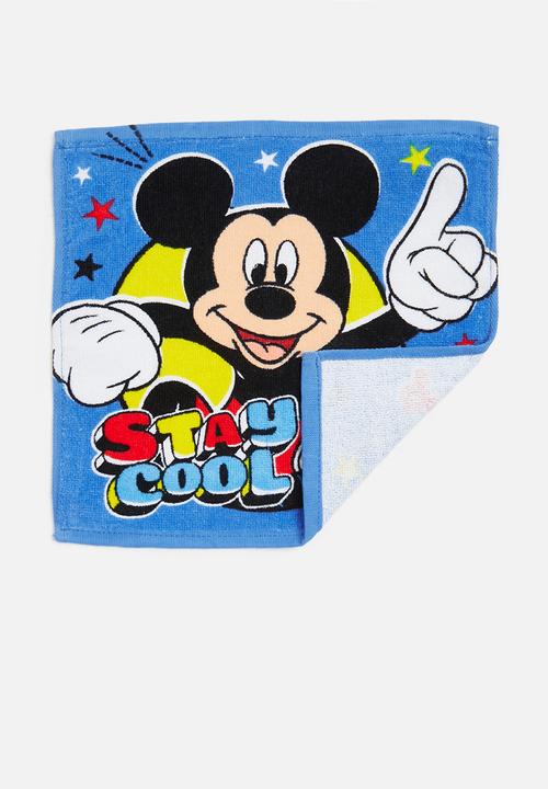 Character Group - Mickey Mouse face cloth - blue