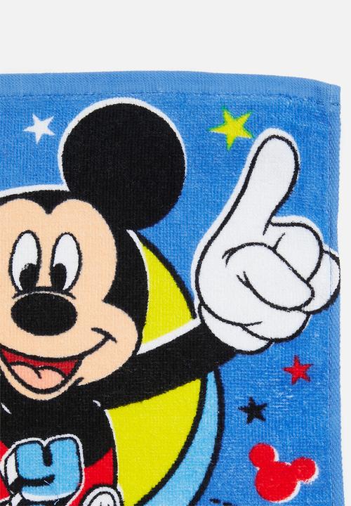 Character Group - Mickey Mouse face cloth - blue