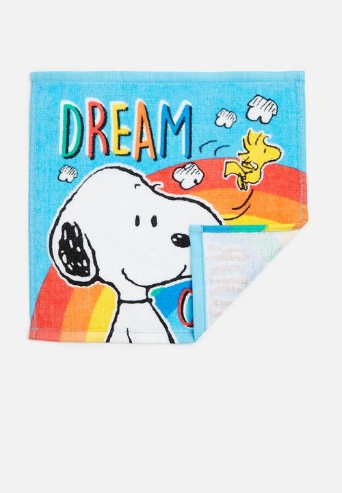 Character Group - Snoopy face cloth - blue