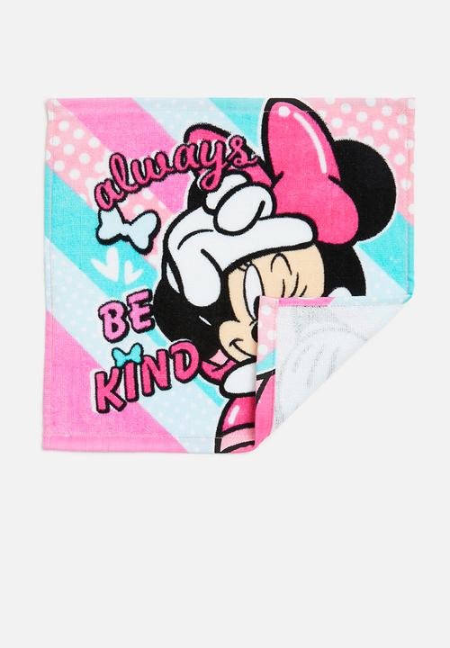 Character Group - Minnie Mouse face cloth - pink