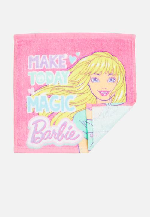 Character Group - Barbie face cloth - pink