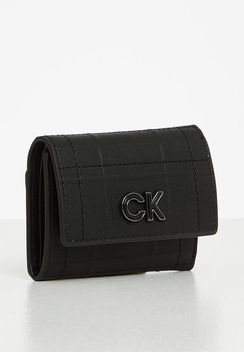 Calvin Klein - Re-lock trifold xxs quilt - ck black