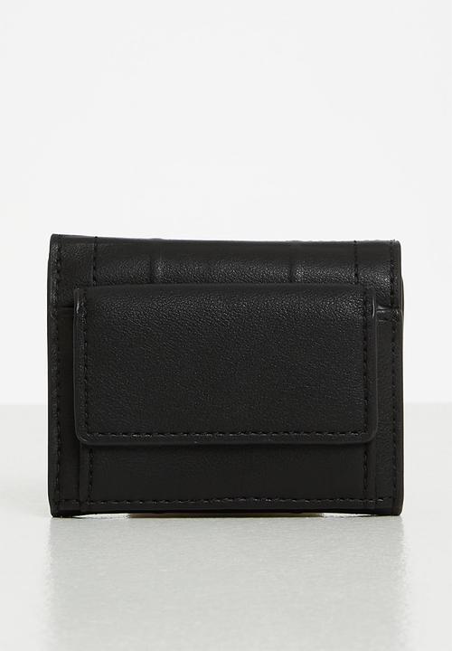 Calvin Klein - Re-lock trifold xxs quilt - ck black