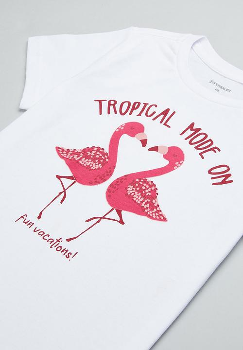 Superbalist - Printed pj set - white & grey