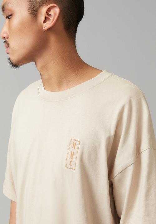 Factorie - Oversized graphic T-shirt - beige/5 boroughs