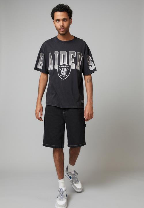 Factorie - Oversized NFL T-shirt - lcn nfl black/raiders super script
