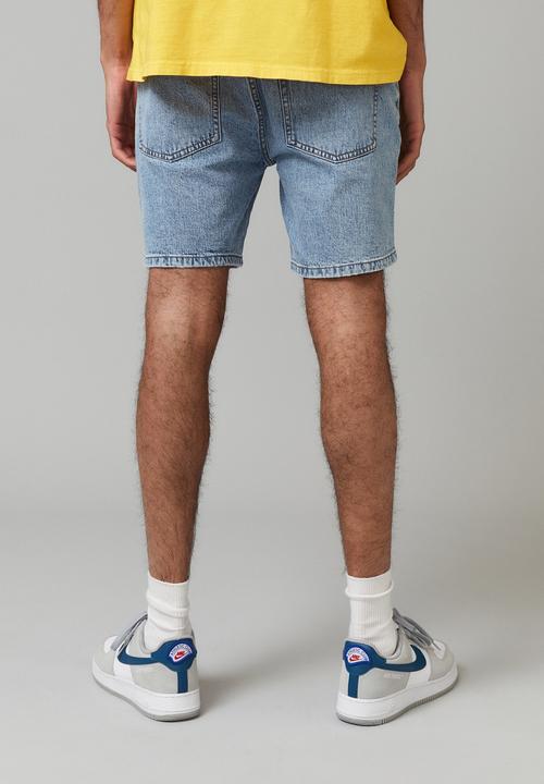 Factorie - Slim cut denim short - 90s blue