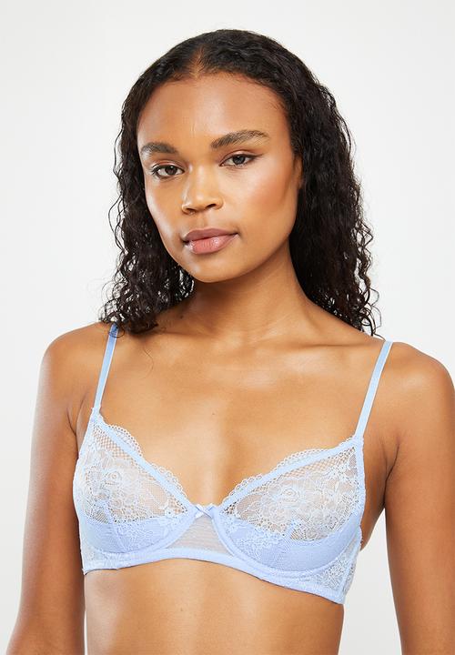 Cotton On - Nala lace demi contour bra - silky blue