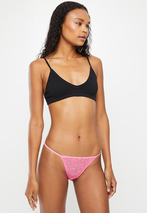 KANGOL - 3pk zebra mesh t-string - multi