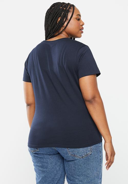 POLO - Plus haiden short sleeve embroidery logo tee - navy
