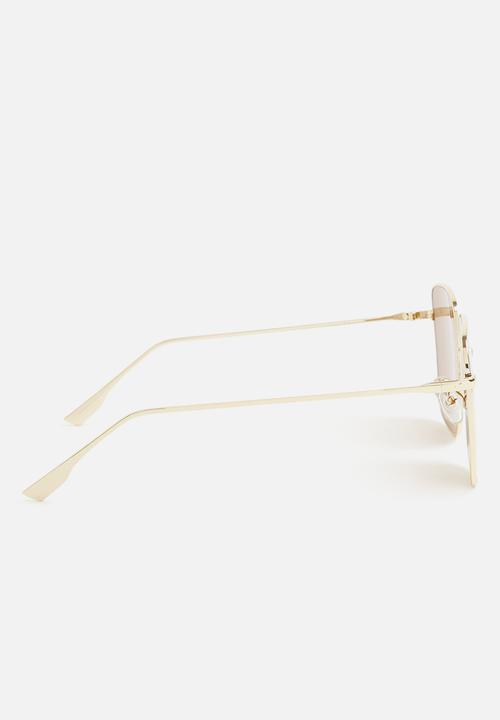 Superbalist - Candice oversized sunglasses - gold