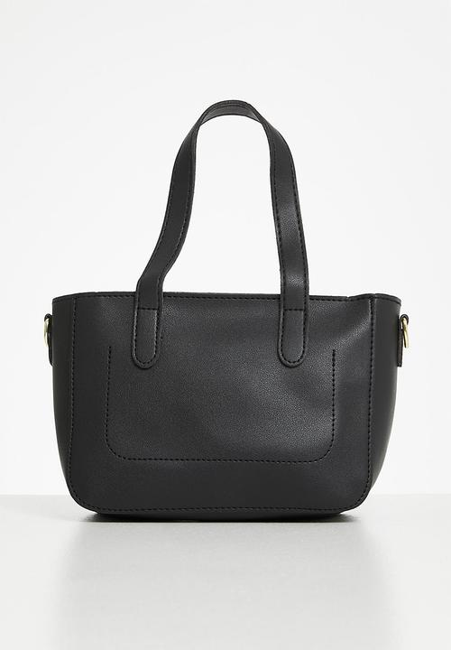 edit - Amy mini tote bag - black