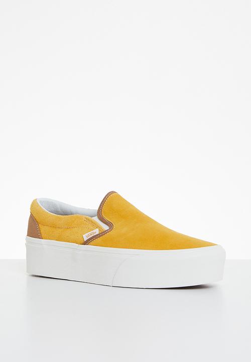 Vans - Classic slip-on stackform - varsity suede golden yellow
