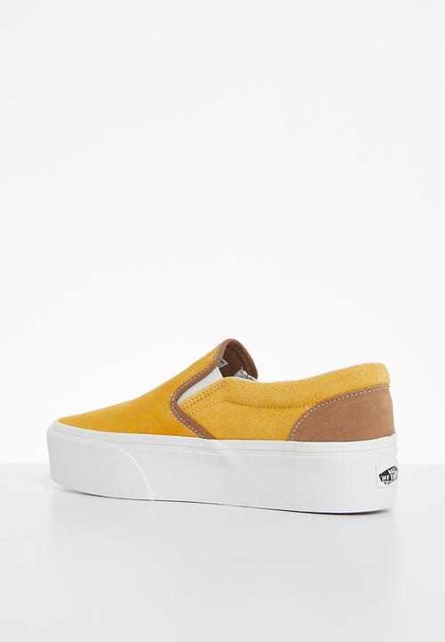 Vans - Classic slip-on stackform - varsity suede golden yellow