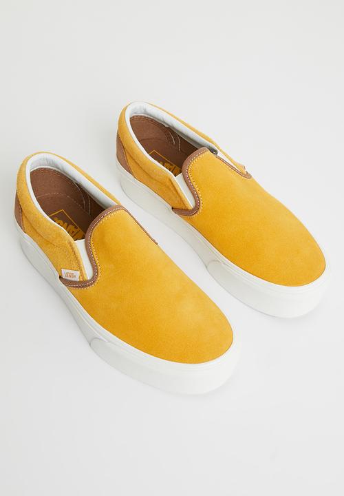 Vans - Classic slip-on stackform - varsity suede golden yellow