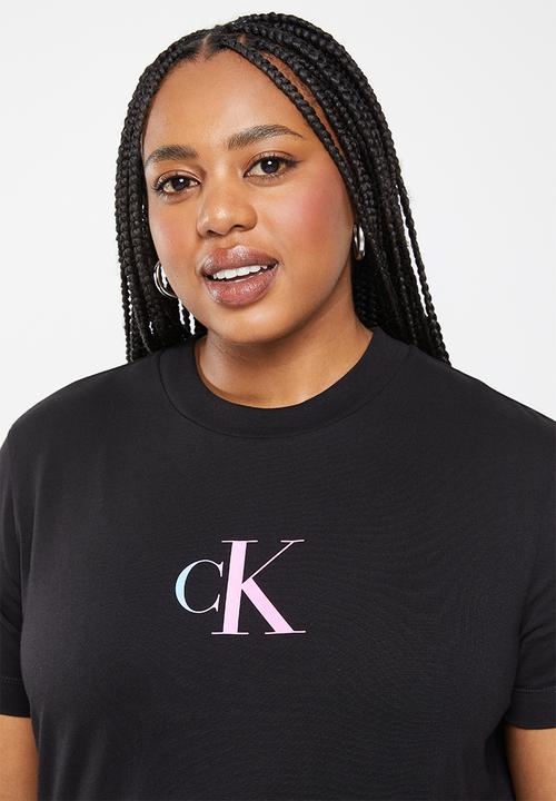 Calvin Klein - Plus gradient ck tee - black