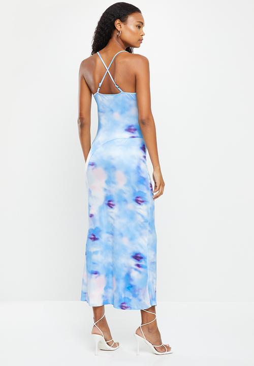 dailyfriday - Maxi bodycon dress - blue 