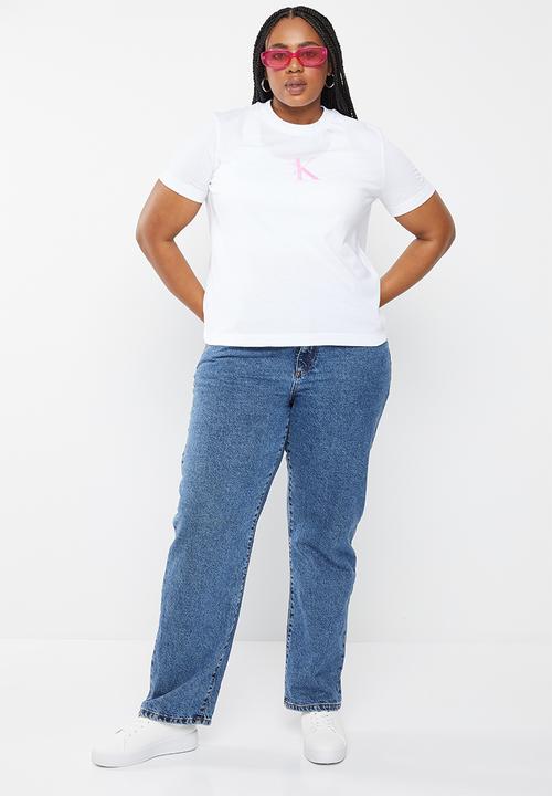 Calvin Klein - Plus gradient ck tee - bright white