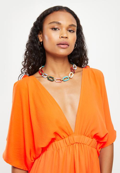 dailyfriday - Cut out maxi dress - orange