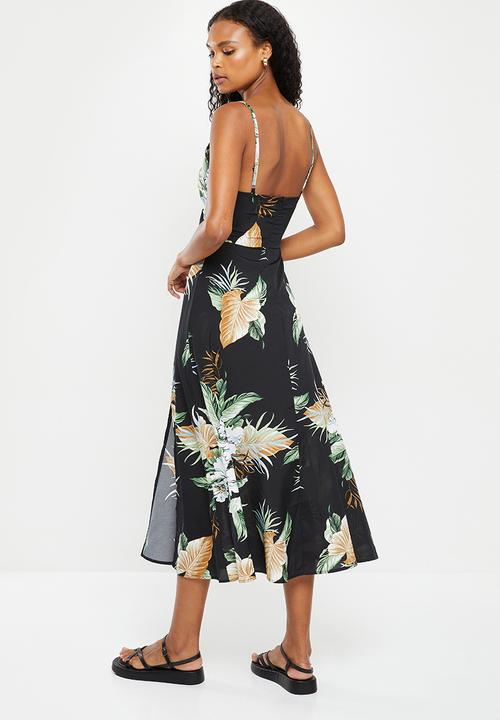 dailyfriday - Tie front maxi dress - multi 