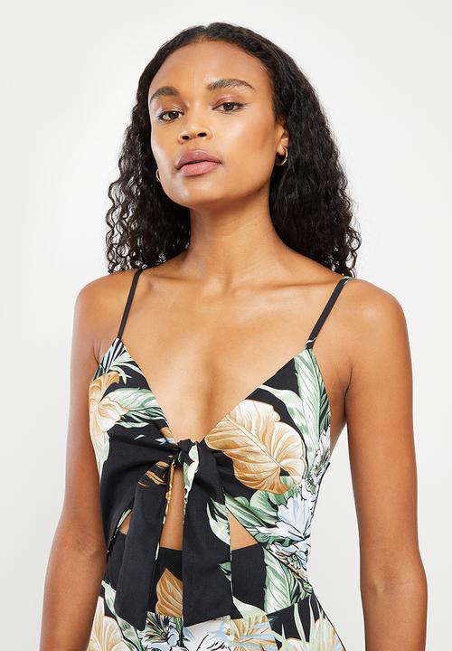 dailyfriday - Tie front maxi dress - multi 