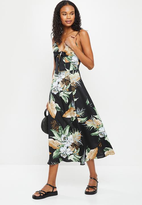 dailyfriday - Tie front maxi dress - multi 