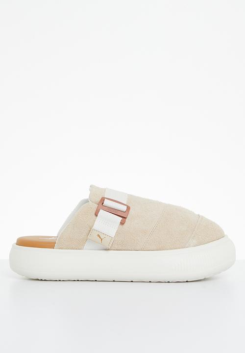 PUMA - Suede mayu mule - light sand/pristine/desert tan