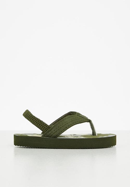 Pop Candy - Printed flip flop - olive