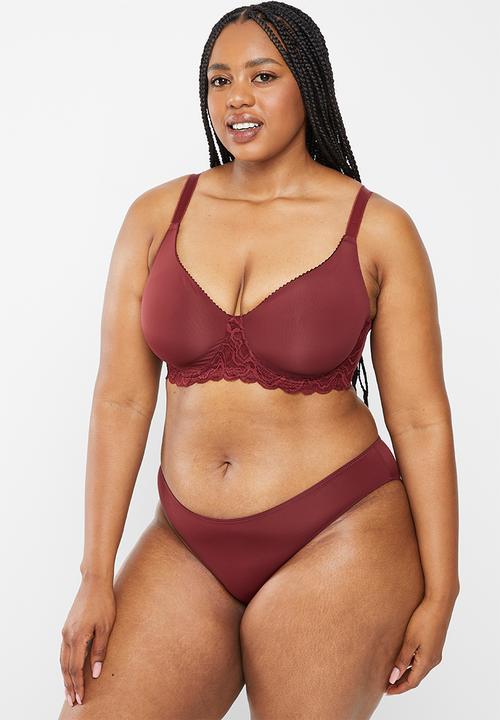DORINA - Plus makayla-2pack brief - black & red