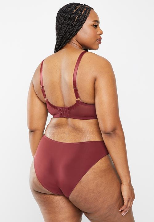 DORINA - Plus makayla-2pack brief - black & red