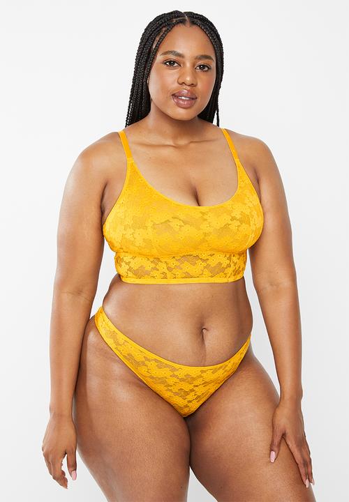 DORINA - Plus amaya-2pack string - yellow & ink