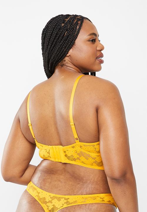 DORINA - Plus amaya-2pp nonpadded bralette - yellow & ink