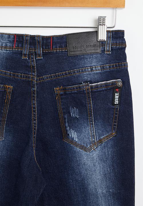 SOVIET - B gavino boys skinny denim - dark indigo