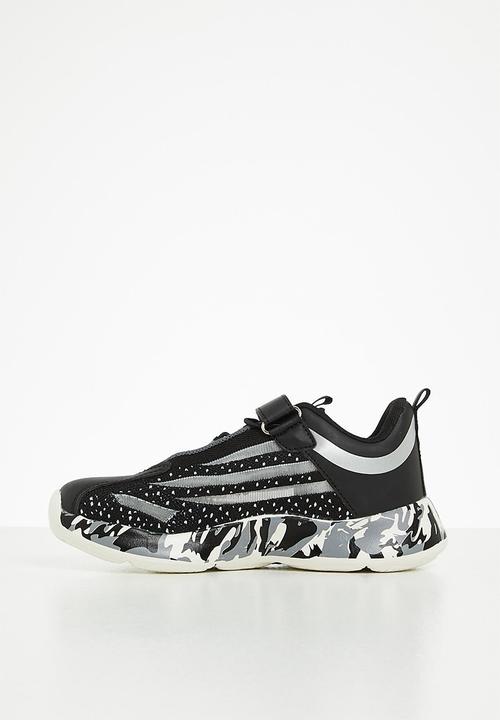 Pop Candy - Chunky sneaker with velcro strap - black/white
