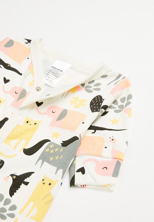 Pop Candy - Cute animal babygrow -  multi