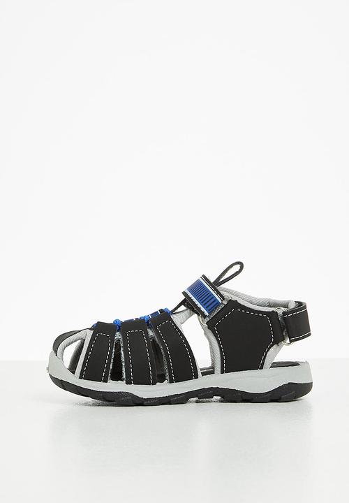 Tom Tom - Boys sandal - black/royal blue