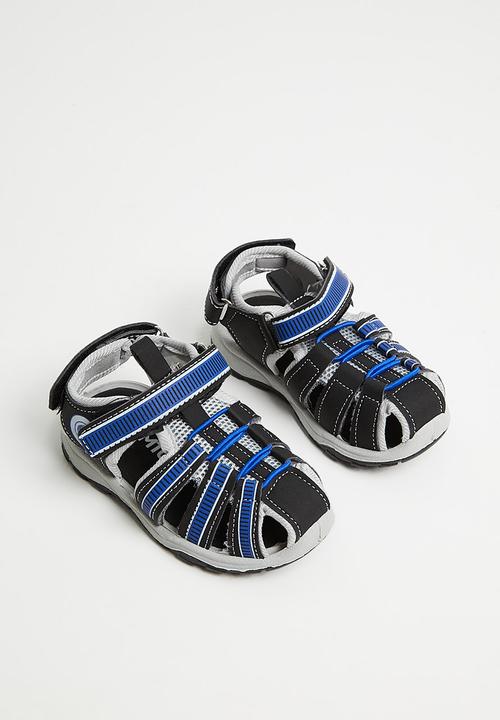 Tom Tom - Boys sandal - black/royal blue