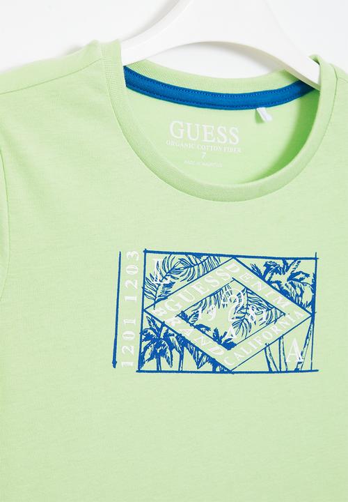 GUESS - Printed short sleeve tee - green