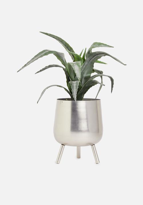 Silk By Design - Aloe artificial plant in pvc pot - green