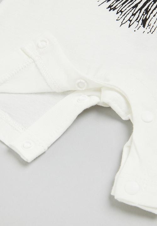 Pop Candy - Boys printed romper - white
