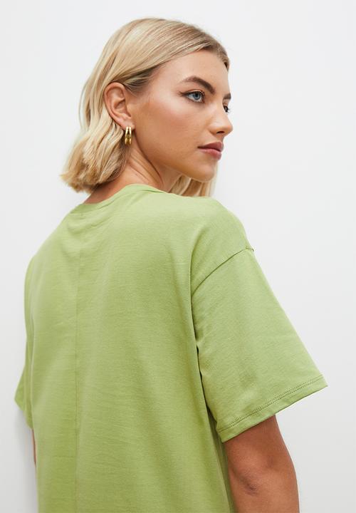Superbalist - A-line t-shirt dress - sage