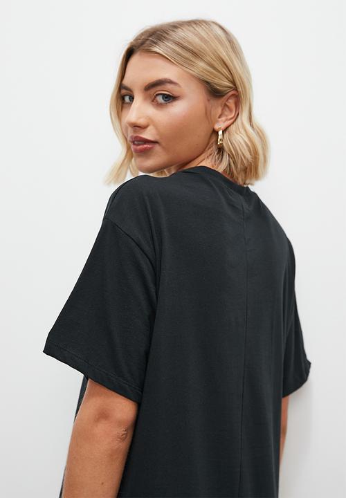 Superbalist - A-line t-shirt dress - black