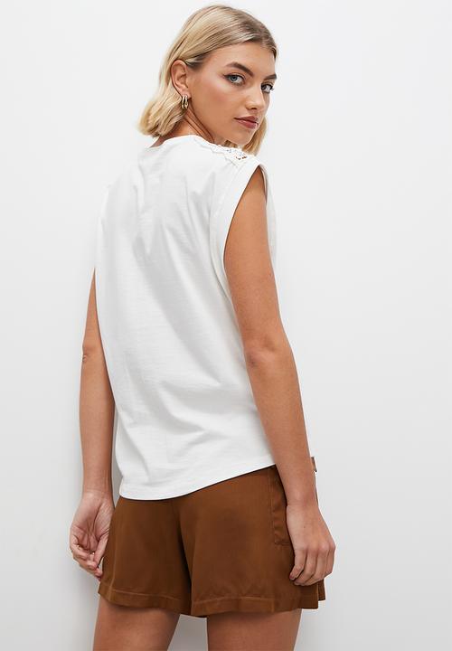 Superbalist - Crochet  insert top - ecru