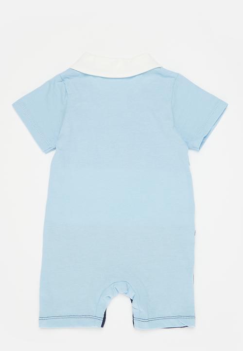 Pop Candy - Golfer romper - blue